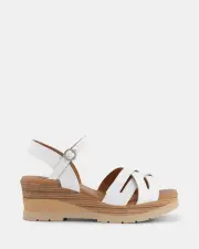 Miss Sofie Onyx/White Womens Wedges 39