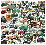 60 Packs Tractor Stickers Water Bottles Laptop Phone Motorcycle Computer Guitar Skateboard Hydroflasks Tractor Vinyl Sticker Waterproof Aesthetic Trendy Decals for Teens Girls Adults