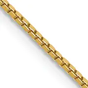 14K Yellow Gold 28 Inch 1.05mm Box With Lobster Clasp Chain