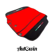 AutoWin Brand Red Floor Mats for Ferrari 812 Superfast with Alcantara Leather (for: Ferrari)