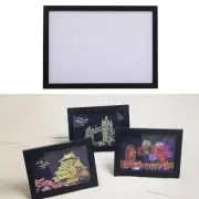 For Art Project Photo Frame Picture Frame Black Scratch Plastic&Acrylic