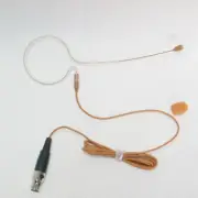 Dark Color Headset Microphone For Shure System Brown Single Ear Mic Mini 4Pin