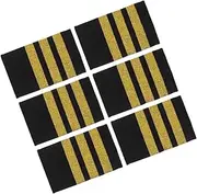 [ROMISBABA] Pilot Epaulettes Airline Captain Epaulets Engineer Epaulettes Admiral Epaulets Woven Tape Shoulder Boards Professional Appearance