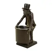 Maitland-Smith 8125-12 Bronze & Verdigris Finished Brass Monkey Wine Holder NEW