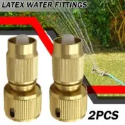 2pcs Expandable Hose Repair Adaptor Garden Hose Fitting Brass ConnectorNICE Z0U8
