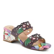 LARTISTE DREAMY-PRM Sandals Purple Multi New