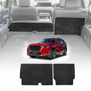 Back Seat Protector for Mazda CX-80 CX80 2024-Onwards All Weather Heavy Duty Car Seat Kick Mats Cover