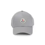 [Moncler] Moncler-Pastel Grey Cotton Baseball Cap-Uomo OS OS