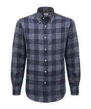 checkered shirt XL Black