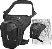 Hip Belt Bum Fanny Pack Waist Thigh Leg Drop Bag Tactical Military Riding Motorcycle Outdoor Bike Cycling Multi-Purpose Messenger Shoulder Bag by D&B Sport