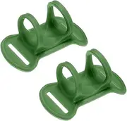 uxcell 2-Pack Headlamp Flashlight Holder, High Elastic Silicone Headlamp Stand Bicycles Lights Mount Bands for Telescopes Flashlights Cycling Hiking [Green,0.98"/25mm]