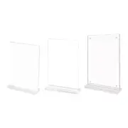 Menu Display Stand Acrylic Sign Holders T-Shape Desktops Display Stand for Shop