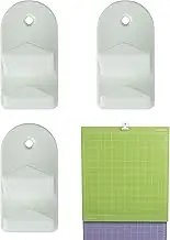 matterform 3 Pack Cutting Mat Hangers with Double Hooks (6 Hook Equivalent), Storage Holders Compatible with Cricut Explore One/Air/Air 2/Maker Cut Mats, Accessories for Cricut, White