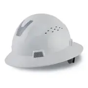 Full Brim Hard Hat Safety Helmet Vented ANSI Z89.1 Approved OSHA Hard Hats Co...