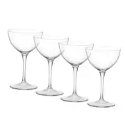 Novecento Stemware, Set Of 4 Glasses, And Cocktail 4 Count (Pack of 1) Martini