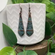 2.5” Bronze-tone Earring Set Bohemian Retro Drop Dangle New Free Ship B5933