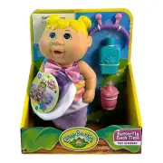 Cabbage Patch Kids Butterfly Bath Time Tiny Newborn 9" Baby Doll Blonde Ages 3+