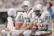 Miami Dolphins Jim Kick , Larry Csonka , and Mercury Morris - 1972 Old Photo