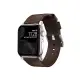 美國NOMADxHORWEEN Apple Watch專用皮革錶帶-摩登銀
