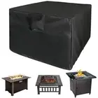 Fire Pit Cover Square- Heavy Duty Square Fire Pit Cover Patio Fire Bowl Cover...