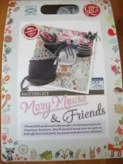 Mary Mouse & Friends Knitting Kit Makes 3 Mice 17cm Wool Needles All Supplies