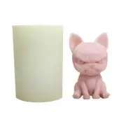 Angry Cat Mold for DIY Gypsum Ornaments Epoxy Resin Casting