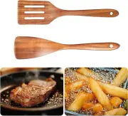 Wooden Spatula for Cooking 12-Inch Wood Spatula Slotted Turner Cooking Utensils