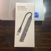 Codi A01113 Slim USB-A 4-port Hub