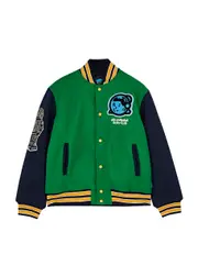 Billionaire Boys Club Kids Astro Felt Varsity Jacket (6-12 Years) - Green - 06YR (6 Years) 06YR (6 years)