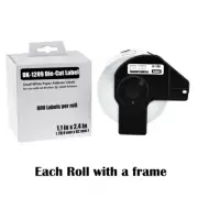 1Rolls 1-1/7" x 2-3/7" Paper Address 800 Labels DK-1209 for Brother QL-720NW