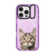 iPhone 16 Pro Impact Ring Stand Case MagSafe Compatible Cat