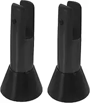 Zerodeko 2pcs Adjustable Foot Seat for Toilet Partition Plastic Partition Fitting Scratch Resistant Non-Slip Public Restroom Accessory