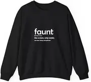 [X.Style] Womens Womens Faunt Definition for Aunty, Aunt ds050 Sweater Black S