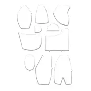 10 PCS Memory Bear Template Ruler Set Template Ruler Ruler Set S1I97417
