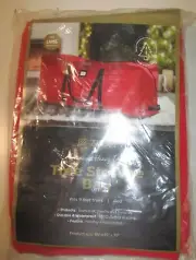 ZOBER PREMIUM XMAS TREE STORAGE BAG RED FITS UP TO 9 FT 65" X 15" 30" NEW W/ TAG