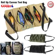 Super Big Wrench Roll Up Bag Tool Roll Organizer Large Pouch Canvas