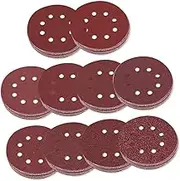 OSALADI 50pcs Sanding Discs Hook and Sandpaper Pads Each of Grit for Woodworking and Automotive Finishing