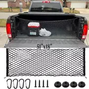 Rear Trunk Envelope Style Mesh Organizer Cargo Net for RAM 1500 2019-2024