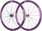700C Road Bike Wheel Front Rear Wheel Set 40mm Double Wall Aluminium Alloy Rim C/V Brake 7/8/ 9/10/ 11/12 Speed Wheels Quick Release Hub Front 2 Rear 4 Seal Bearings