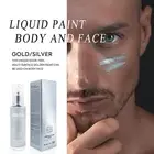 Silver Body Paint 2.11oz Face Painting Makeup Water Soluble Liquid Face robust