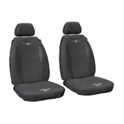 R.M.Williams RMW Longhorns Suede Velour Grey Front Car Seat Covers Universal Fit