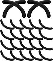 CALLARON 48pcs Eyelash Curler Pads Refill Soft Black Rubber Replacement Pads with Clear Box for Easy Installation Durable Performance Use