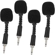 Kisangel 4PCS Noise Reduction Microphone Line Omnidirectional Audio Accessory for Laptop Phone Recording Live Streaming and Conferences Compact Easy to Use Microphone