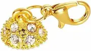 OATIPHO Jewelry Lobster Clasp Ball Design Safe Lock for Necklace Bracelet Brass Tone Plating