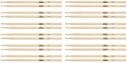 On-Stage Maple Drumsticks 12-pair - 5A - Wood Tip (3-pack) Bundle