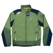 Polo Ralph Lauren Full Zip Army Green Rain Jacket Windbreaker, Size Medium NWT