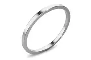 White Gold Simplicity Slim Ring