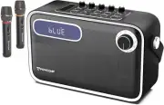 Karaoke Machine With 2 Wireless Microphones 300W Portable Speaker System for