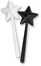 Salt and Pepper Shaker Magic Wands Duo, Black and White, Two-Pack, Halloween, Christmas Kitchen Accessories
