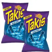 Takis Blue Heat Hot Chilli Pepper Chips 93.2g x 2 Packs American Snack Bulk